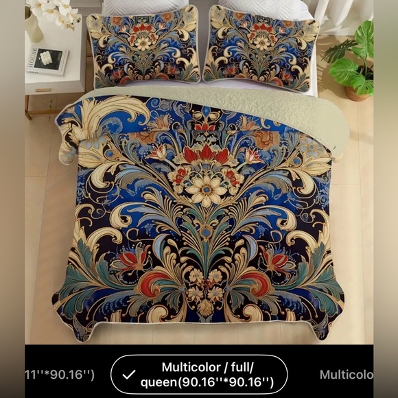 Elegant Floral Bedding Set - Picture 3 of 6